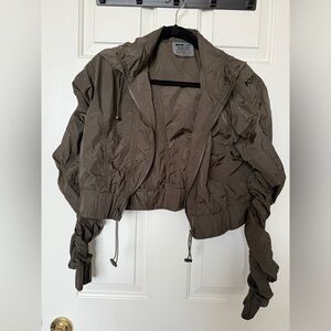 Popflex Olive Windbreaker Jacket. XXS/XS